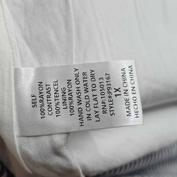 Savanna Jane Down to Georgia Blue Striped Mini Dress Size 1X - Picture 8 of 9